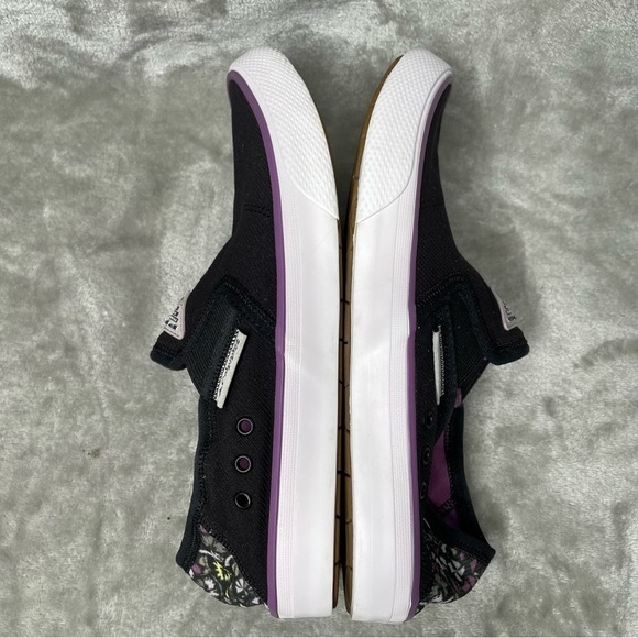 Columbia PFG Slack Water Slip-On Floral Print Heel Detail Shoes Size 8 - Picture 4 of 8